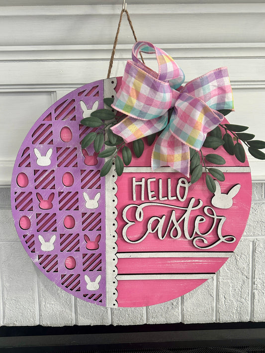 HELLO EASTER DOOR SIGN