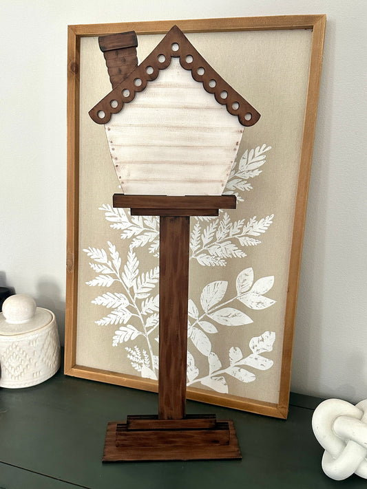 STANDING INTERCHANGEABLE BIRDHOUSE BASE